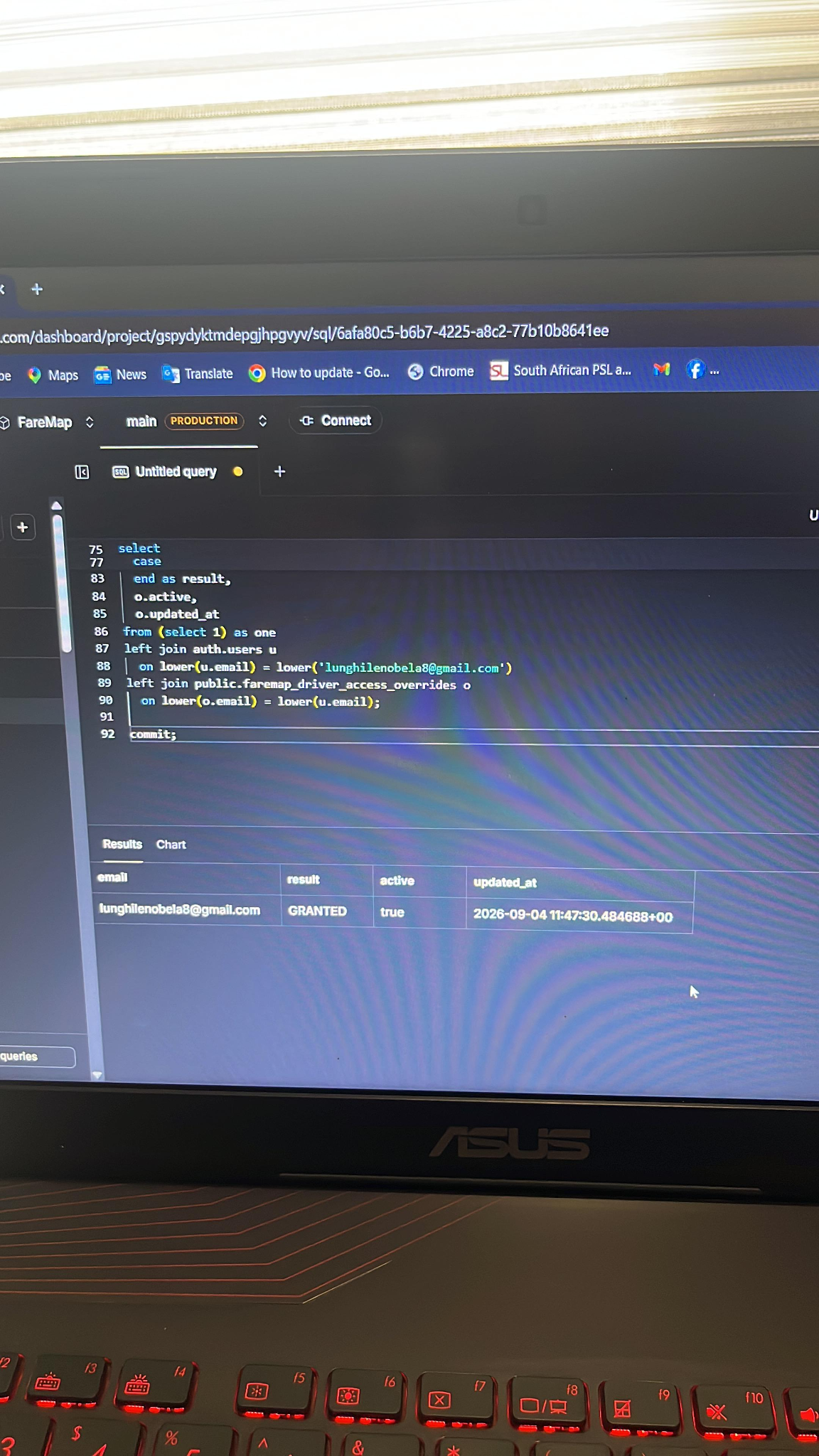 FareMap backend development